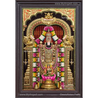 3d Balaji Lakshmi Tanjore Painting