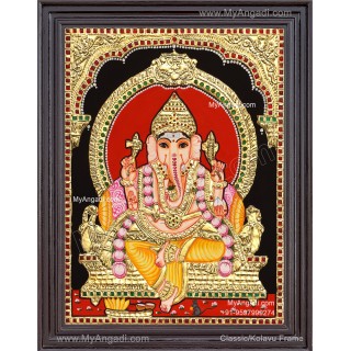 Ganapathi Tanjore Painting 