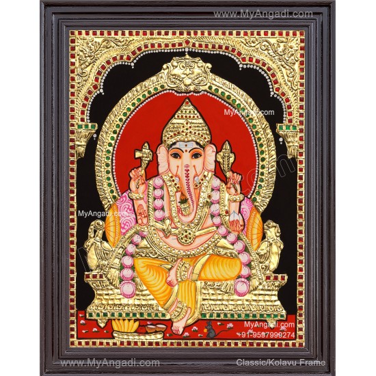 Ganapathi Tanjore Painting 