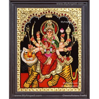 Durga Devi Tanjore Painting