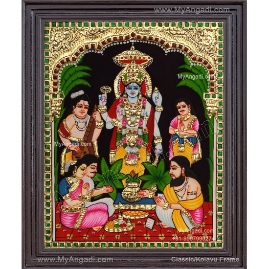 Sathyanarayana Swami Tanjore Painting