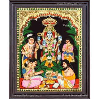 Sathyanarayana Swami Tanjore Painting