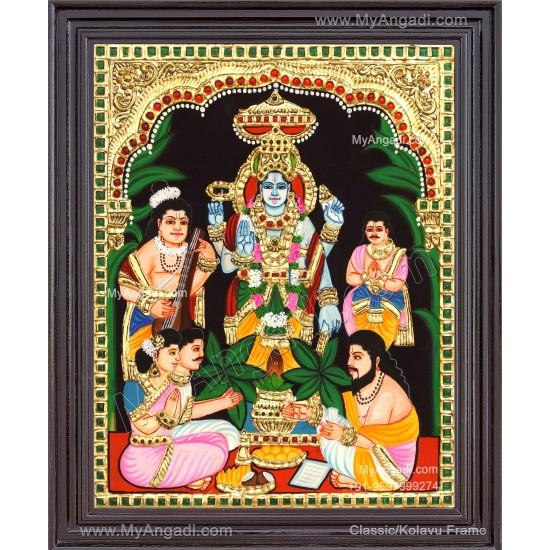 Sathyanarayana Swami Tanjore Painting