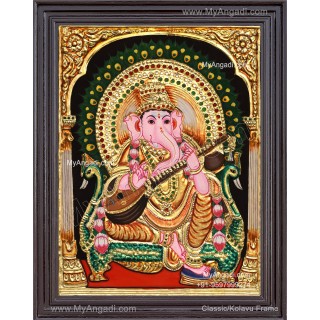 Ganapathi Tanjore Painting 