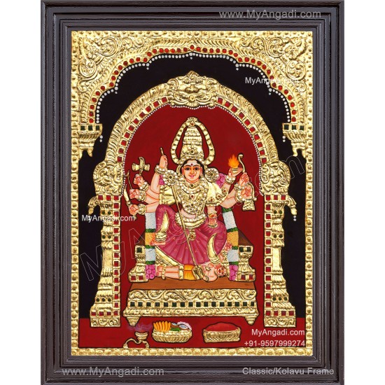 Kariyakaali Amman Tanjore Painting