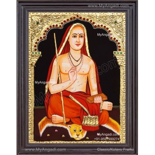 Adhi Sankarachariyar Tanjore Painting