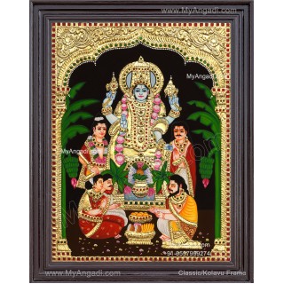 Sathya Narayanan Tanjore Painting