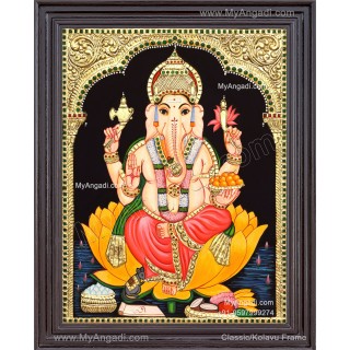 Ganesha Tanjore Painting