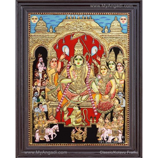 Ramar Pattabhisekam Tanjore Painting