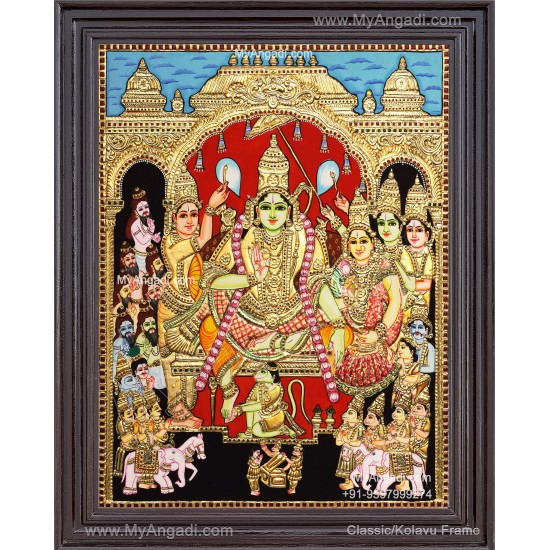 Ramar Pattabhisekam Tanjore Painting