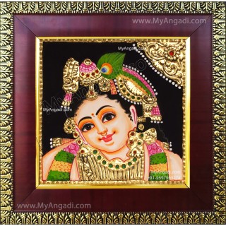 Small Krishna Tanjore Painting