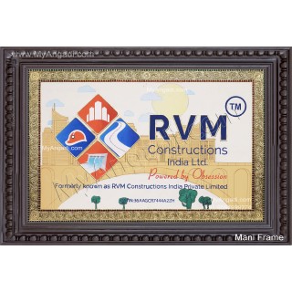 RVM Constructions Logo Tanjore Painting