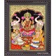 Ganesha Lakshmi Saraswathi Tanjore Painting