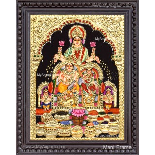 Kubera Lakshmi Tanjore Painting