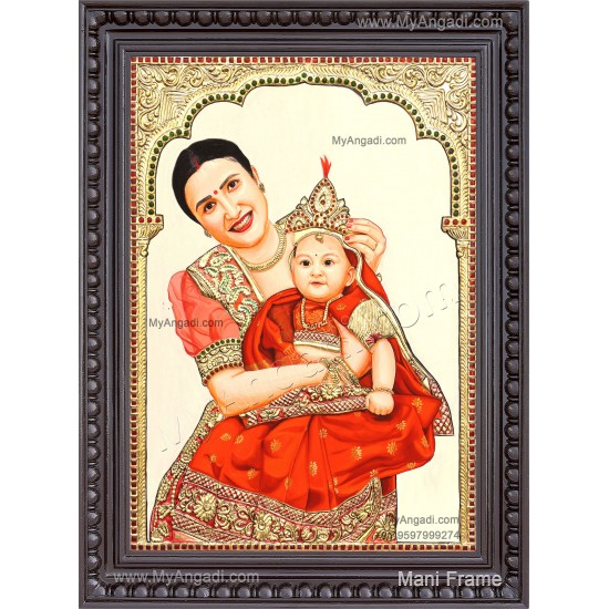 Customized Portrait Tanjore Painting