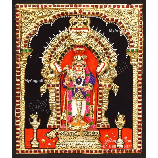 3D Murugar Tanjore Painting
