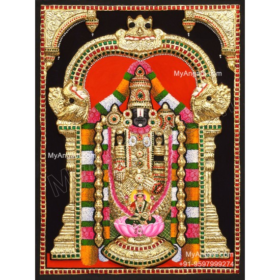 Balaji Lakshmi 3D Tanjore Painting