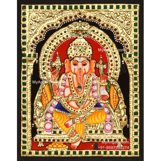 Ganesha  Tanjore Paintings