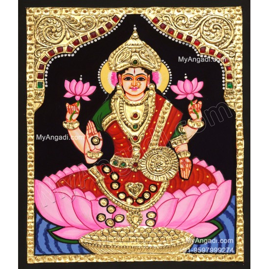 Maha Lakshmi Tanjore Painting