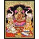 Ganesha Lakshmi Saraswathi Tanjore Painting