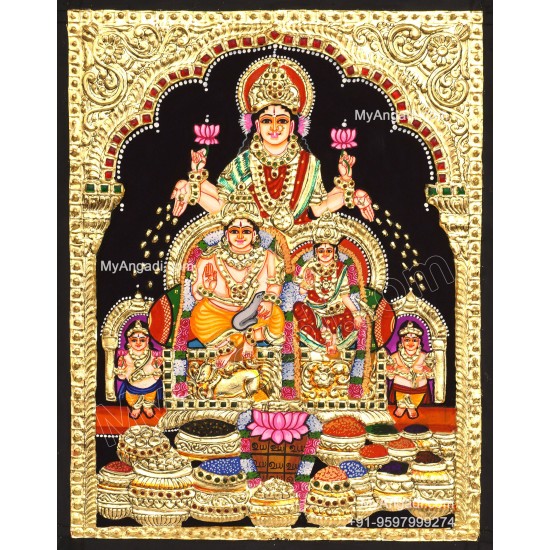 Kubera Lakshmi Tanjore Painting