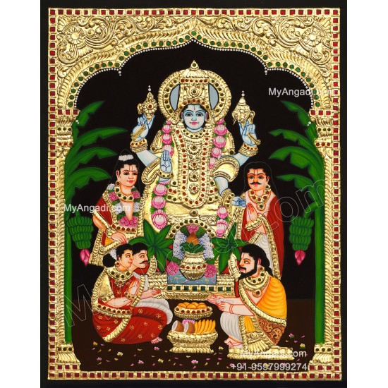 Sathya Narayanan Tanjore Painting