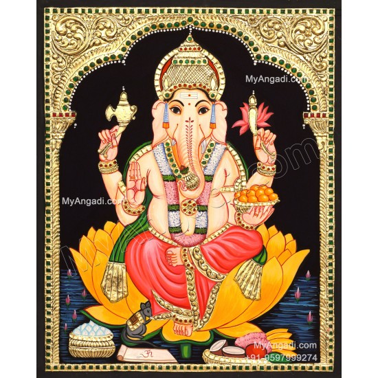 Ganesha Tanjore Painting