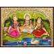 Durga Lakshmi Saraswathi Tanjore Painting