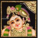 Small Krishna Tanjore Painting