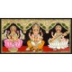 3 Panel  Lakshmi Ganesha Saraswathi Tanjore Painting