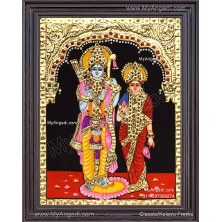 Ram Sita Tanjore Painting
