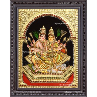 Shiva Parvathi Tanjore Painting