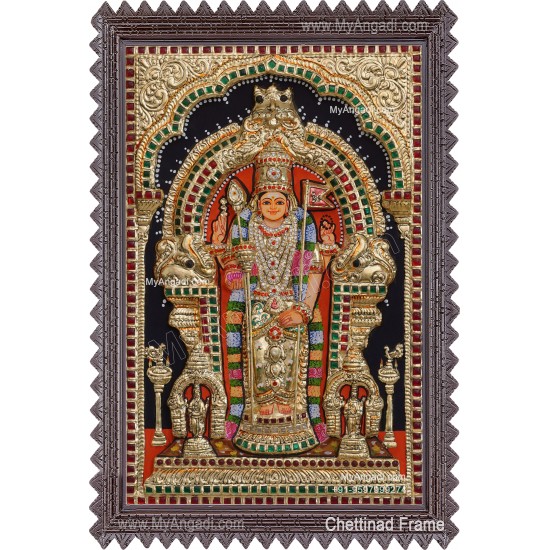 Thiruchendhur Murugan 3D Tanjore Painting Thiruchendhur Murugan 3D Tanjore Painting
