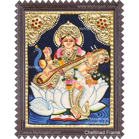 Saraswathi Tanjore Painting