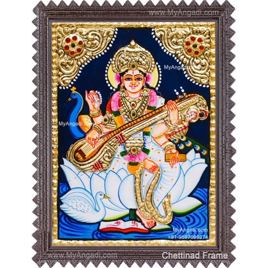 Sarawathi Tanjore Painting Sarawathi Tanjore Painting