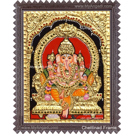 Ganapathi Tanjore Painting 