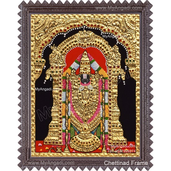 Venkateshwara  Swamy Tanjore Painting