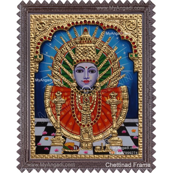 Yellamma Devi Tanjore Painting Yellamma Devi Tanjore Painting