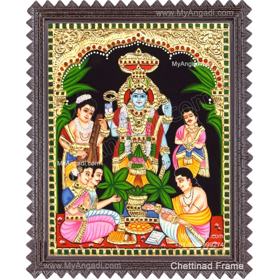 Sathyanarayana Tanjore Painting