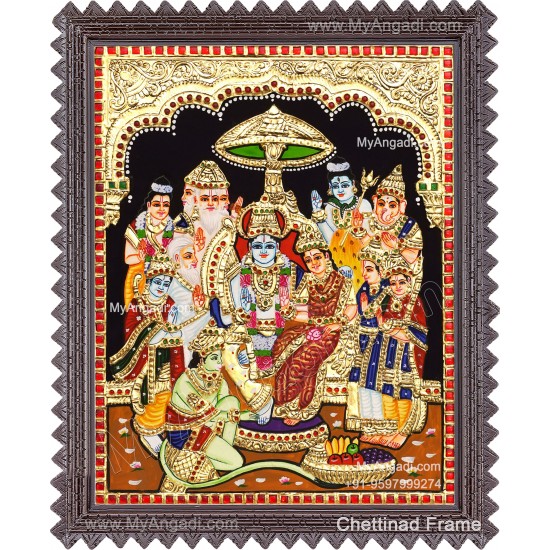 Ramar Pattabhisekam Tanjore Painting