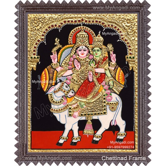 Pradhosam Sivan Parvathi Tanjore Painting