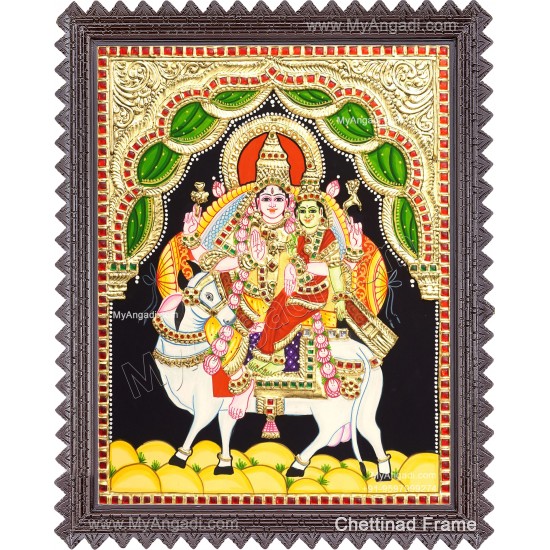 Pradhosam Sivan Parvathi Tanjore Painting