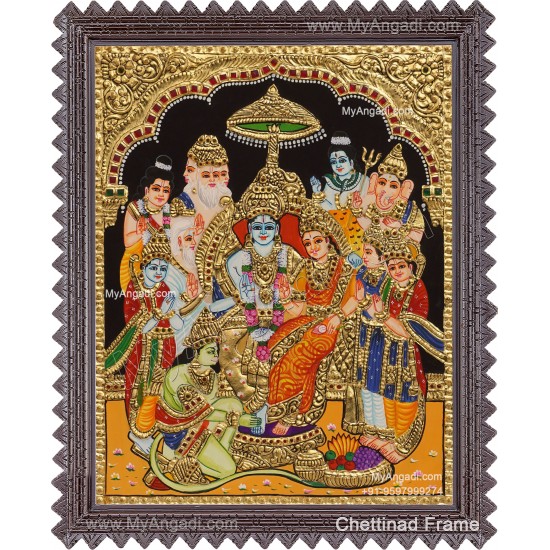 Ramar Pattabhisekam Tanjore Painting