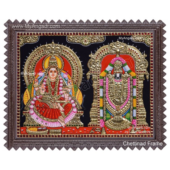 Balaji Lakshmi Tanjore Painting Balaji Lakshmi Tanjore Painting