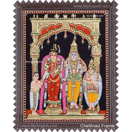 Andal Ranga Mannar Tanjore Painting