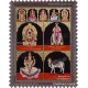 Multi God Panel Tanjore Painting Multi God Panel Tanjore Painting