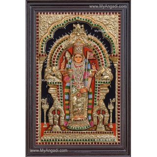 Thiruchendhur Murugan 3D Tanjore Painting