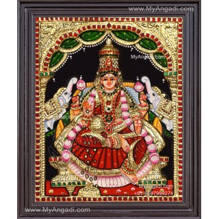 Gajalakshmi 3d Tanjore Painting