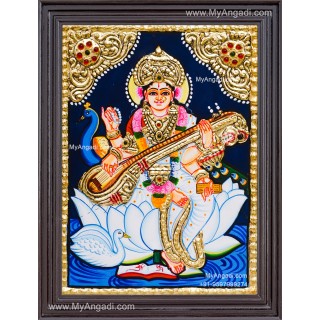 Sarawathi Tanjore Painting