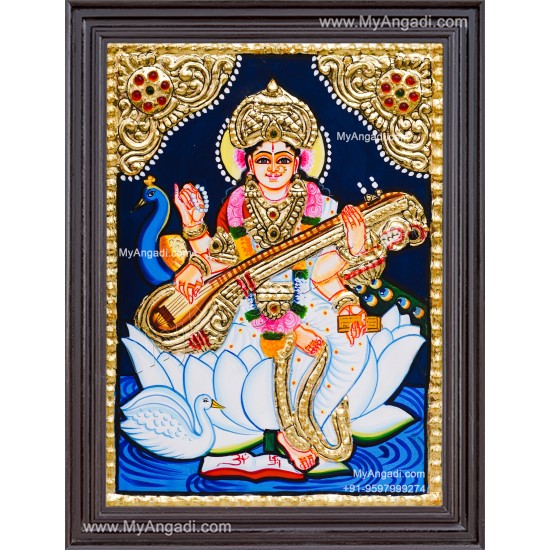 Sarawathi Tanjore Painting Sarawathi Tanjore Painting
